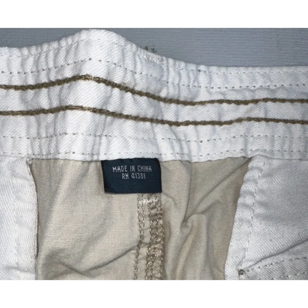 Polo Ralph Lauren Beige Beige Khaki Cargo‎ Shorts Men's Size 33 Y2K Baggy